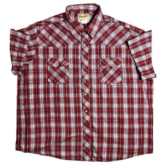 Wrangler Other - Wrangler‎ Men’s Size 3XL Pearl Snap Short Sleeve Western Shirt